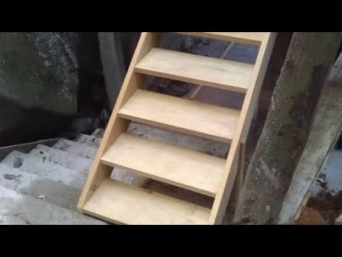 como fazer escada de madeira nível fácil#02 faça vc mesmo