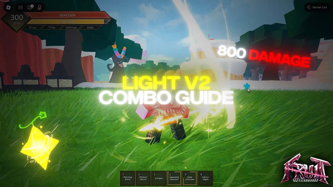 Light V2 Combo Guide (Fruit Battlegrounds)