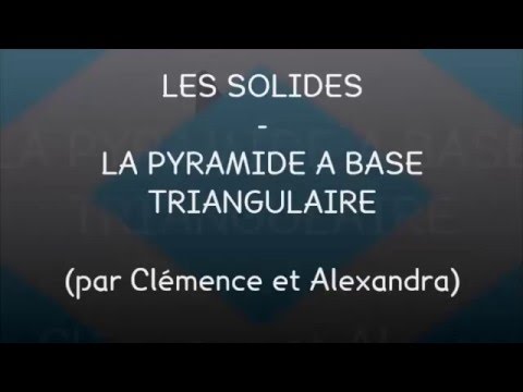 Vidéo: Différence Entre Le Prisme Triangulaire Et La Pyramide Triangulaire (tétraèdre)