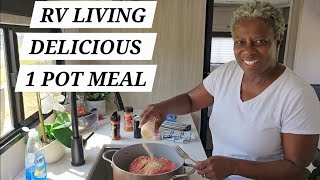 TINY HOME ON WHEELS | A Day in My Life at 54: Cooking a One-Pot Meal