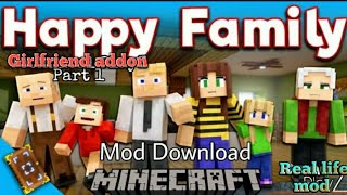 Download family mod in Minecraft pe || Girlfriend mod download media fire link hindi 2022 screenshot 5