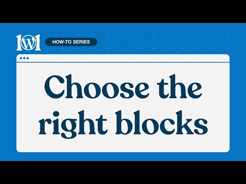 Video: Is selecteren een blok?
