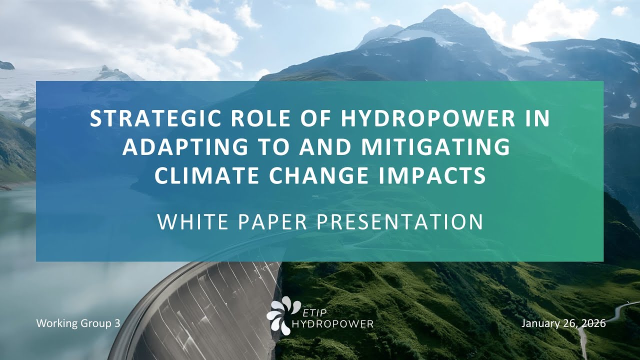 WG3 WHITE PAPER PRESENTATION - Hydropower and Climate Change: Adaptation and Mitigation