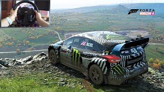 Driving Rally Cars On Extreme Hills - Forza Horizon 4 | Thrustmaster T3000 Gameplay
