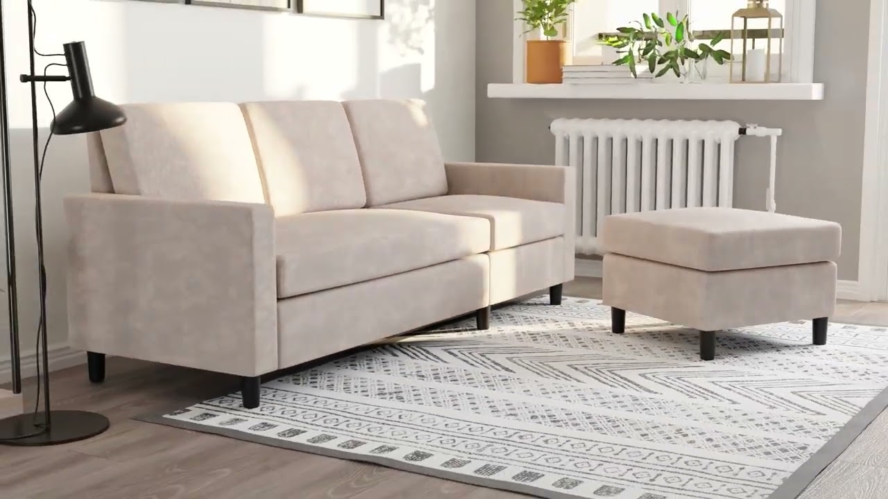 Walsunny 3-Seat Modern Sectional Sofa With Reversible Chaise-Showing15s