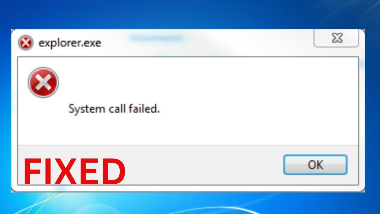 System call failed