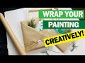 How to wrap painting/book/poster/magazine - creative gift wrapping ideas