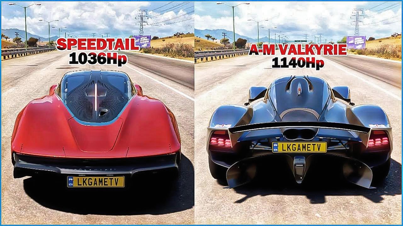 FH5 DRAG RACE! SPEEDTAIL Vs VALKYRIE-1 - YouTube