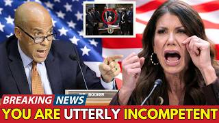 Kristi Noem PANICS After Senator Cory Booker EXPOSES Her In Explosive Hearing