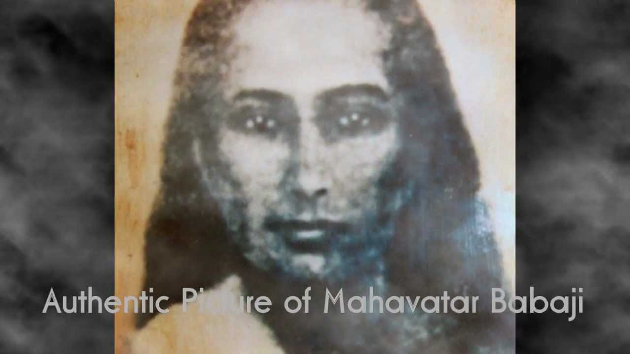 Meditation with an authentic photo of Mahavatar Babaji