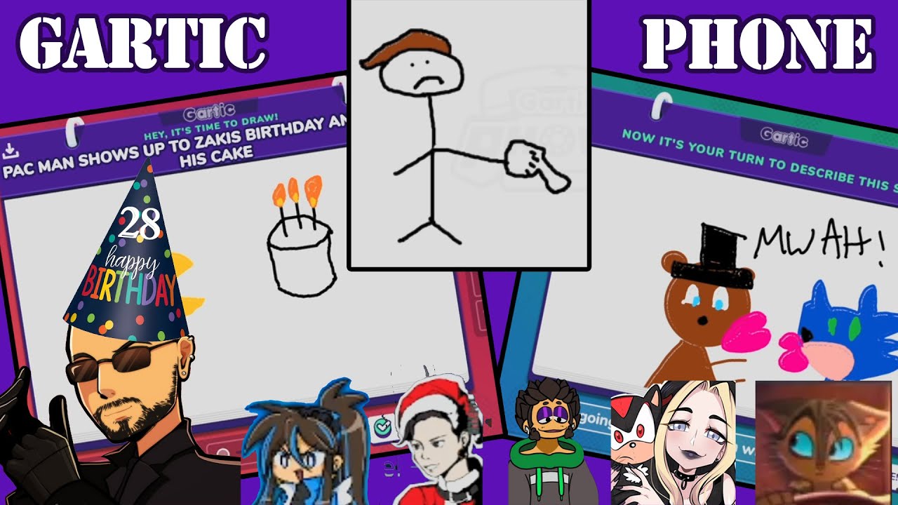 28TH BIRTHDAY CELEBRATION! - THE WORST ROUND OF GARTIC PHONE EVER?!