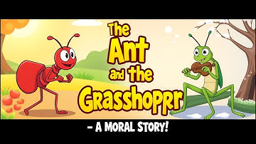 The Ant and the Grasshopper | Moral Story in English for Kids | Animated Bedtime Story