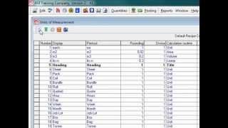 B-0130 Units Of Measurement - Databuild Software Training Video
