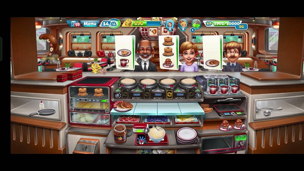 Cooking Fever ``The Flipping Pancake`` Tournament (level12) YouTube