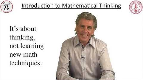 Introduction to Mathematical Thinking 1 0 Lecture 0   Welcome 921