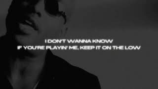 [KARAOKE | LYRICAL VIDEO] MARIO WINANS - I DONT WANNA KNOW  {W/ VOCALS}