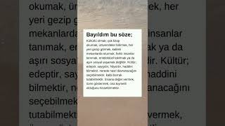 Bu Sözü Herkes Duymalı: Kültür Edeptir 🙏