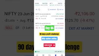 Nifty option trading✅Day 06 ✅90 days profit challenge #nifty #optionstradings #optionstrade