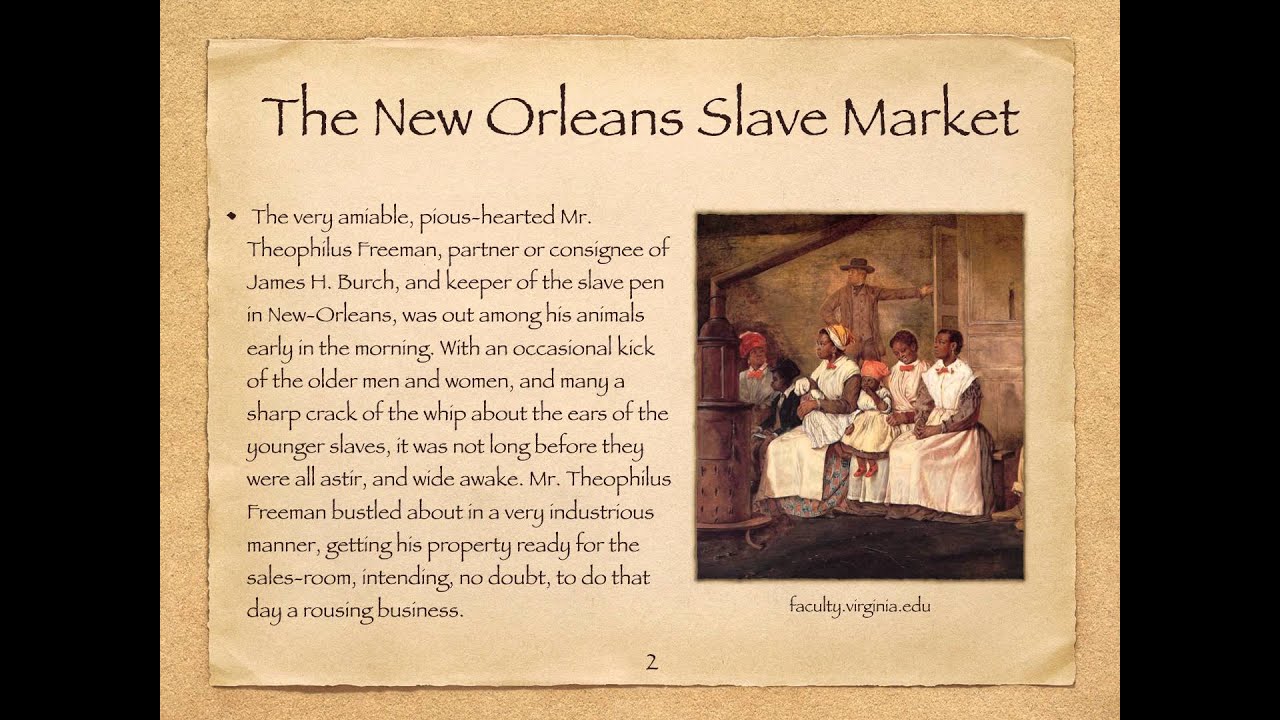 The New Orleans Slave Market YouTube