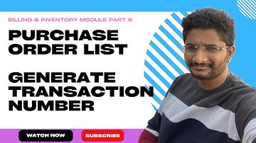 Billing Software Part 9. PO List, Generate Transaction Number. Kaizen Framework. Low Code Platform.