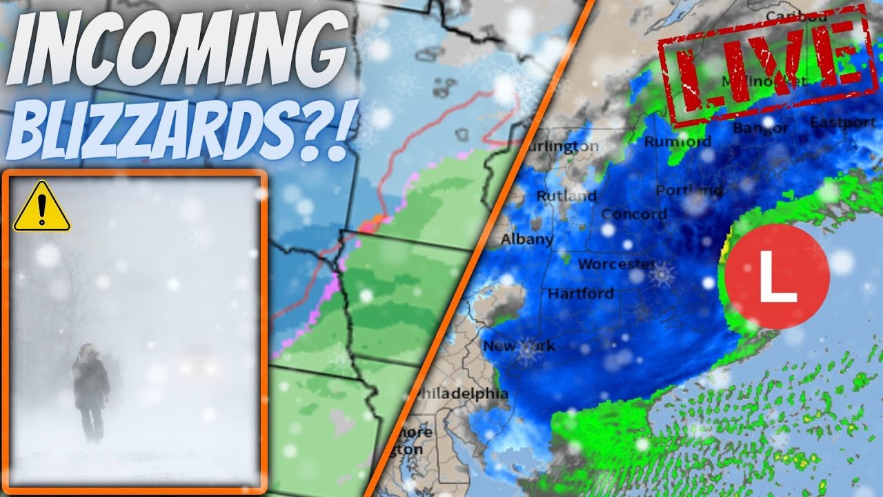 🔴LIVE DISCUSSION - SNOW AND MORE SNOW! 2 Big Winter Storms Slamming The ...
