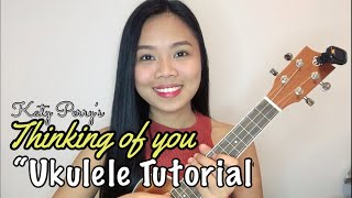Thinking of you by Katy Perry Ukulele tutorial | Roma MG