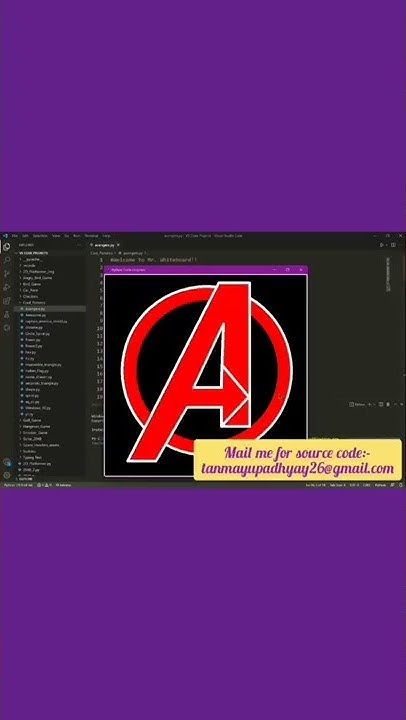 #shorts #python Avengers symbol using python turtle module - YouTube