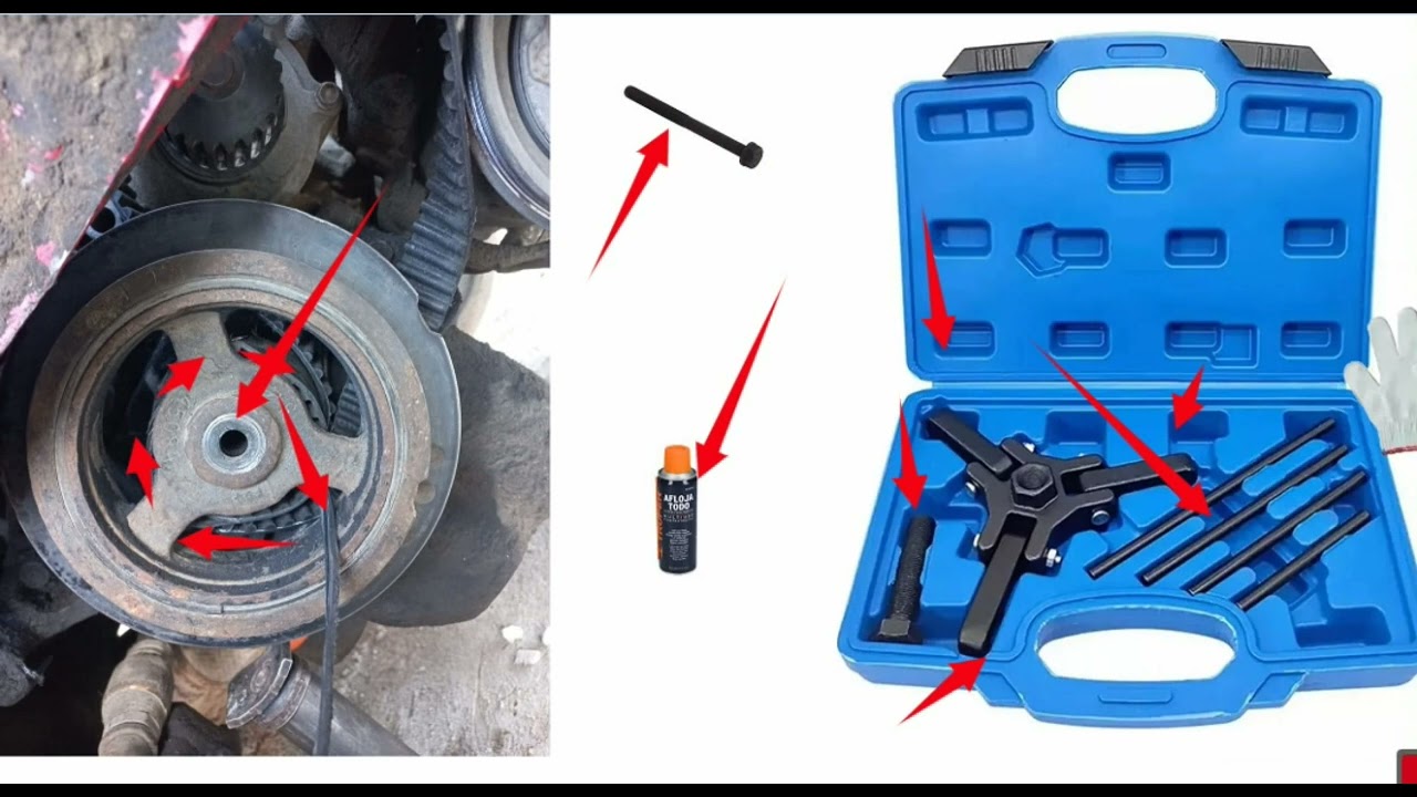 extractor para poleas dodge ,chrysler y mitsubishi eclipse