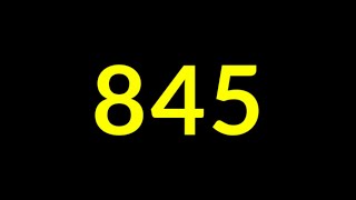 845 Seconds Countdown Timer With Sound Effect