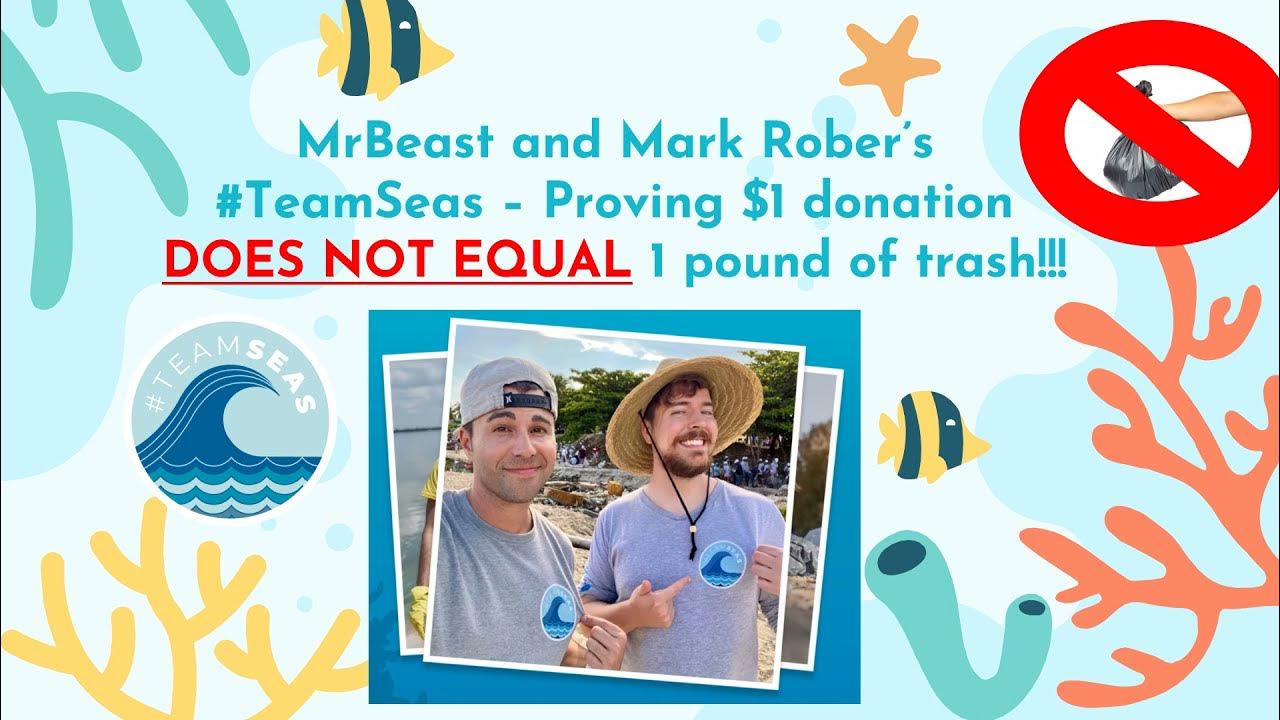 Proving MrBeast and Mark Rober's TeamSeas 1 donation DOES NOT EQUAL 1
