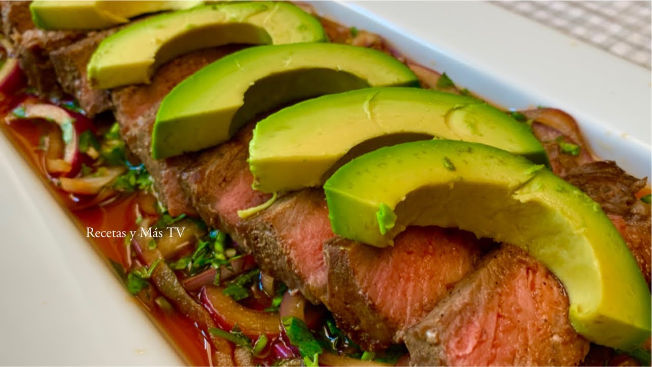 Bistec Ribeye en una Rica Salsa Fácil y Rapido (Aguachile de Carne