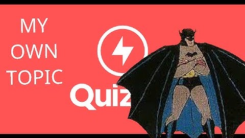 QuizUp: My own topic