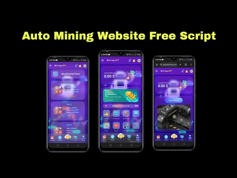 create your own auto mining website with admin panel using mining gpt app free script