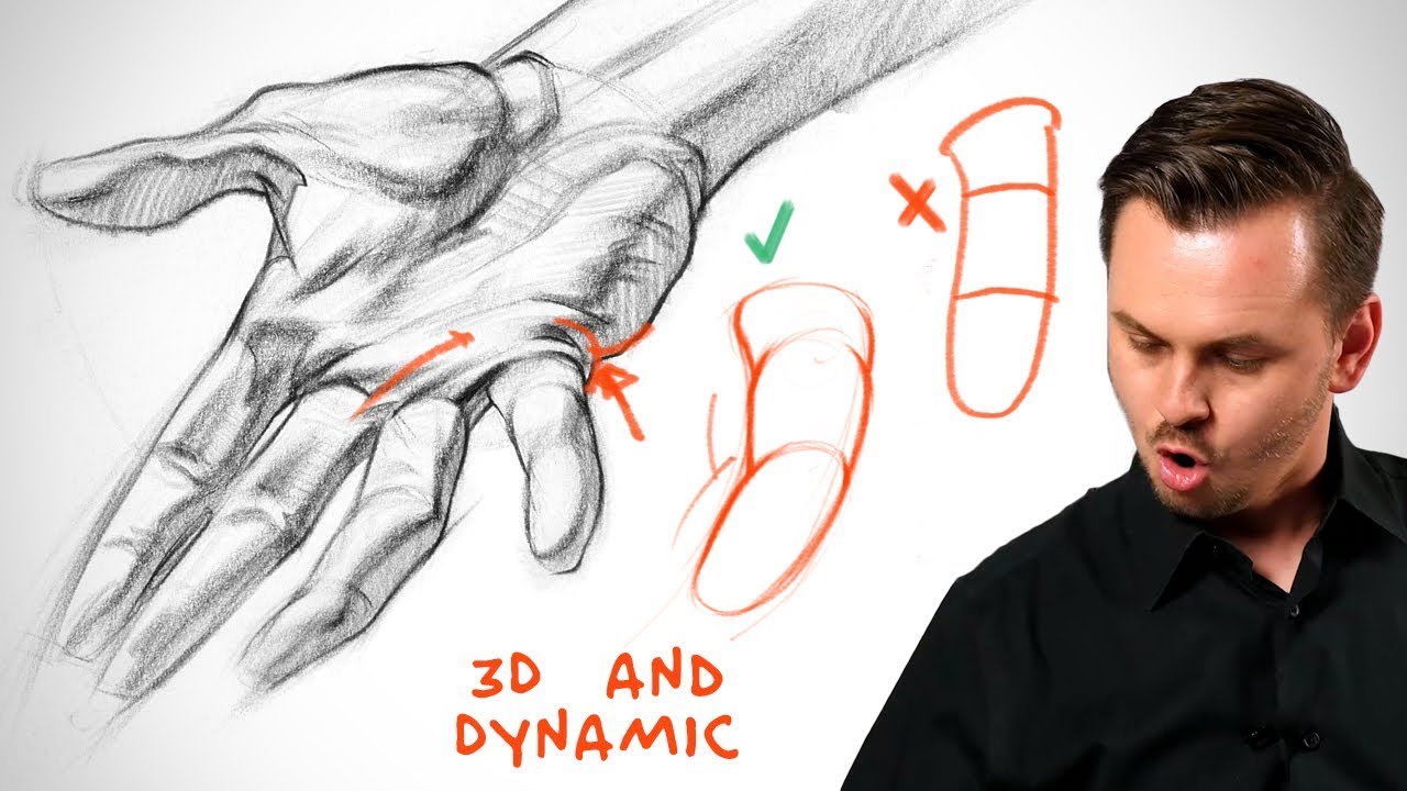 ⁣Finger Drawing Mistakes You’re Making - Hand Critiques