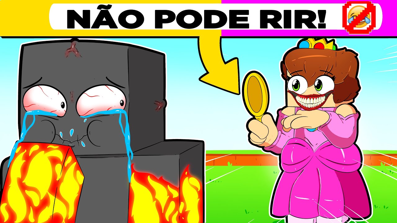 Tente Não Rir #04 - OS DESENHOS MAIS ENGRAÇADOS DO MINECRAFT !! !! 