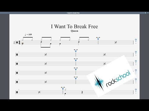 I Want To Break Free Rockschool Grade 1 Drums