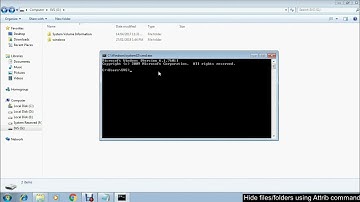 How To Hide Files/Folders from windows Using Attrib Command