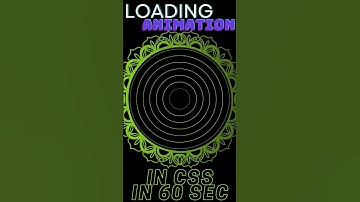 Loading animation in CSS #css #webdevelopment #tricks #tips #html #education #shorts #fun #learn