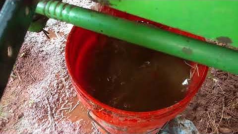 John Deere 2155 tractor radiator flush