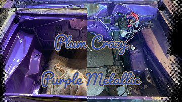 Barracuda DragCar: Plum Crazy Engine Bay and Shaved K Member for #bigblock #mopar #nonamenationals