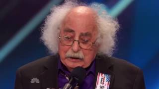 America's Got Talent S09E06 Ray Jessel 84 Year Old performs Must See Hilarious Original Song