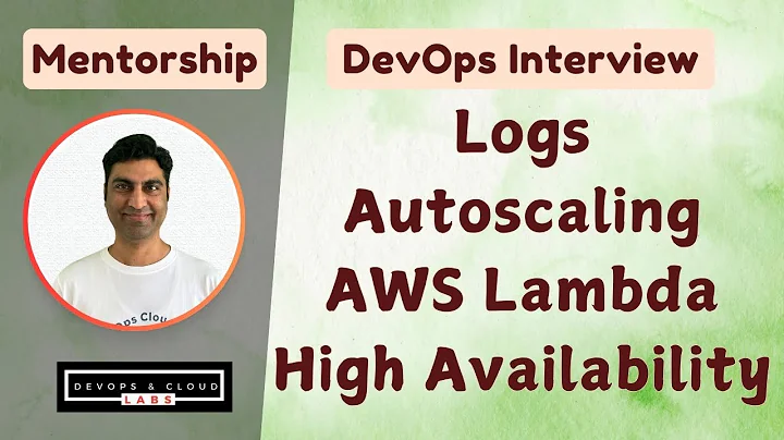Learn about AWS Lambda, Auto Scaling, High Availability and CloudWatch logs - AWS DevOps Interview