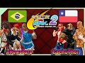 Capcom vs snk 2  vkuwabara  vs  cachuthor  flycast fightcade 2