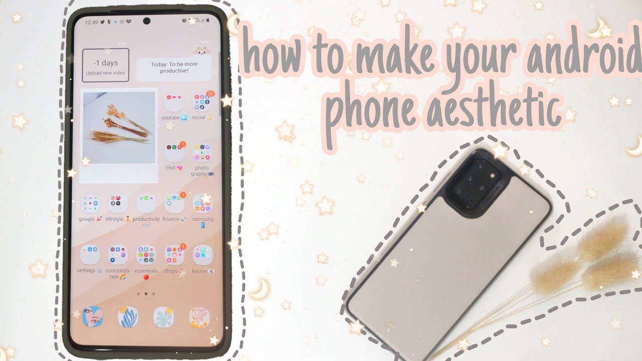 How To Make Your Android Phone Aesthetic Polaroid Reminder Widgets Youtube