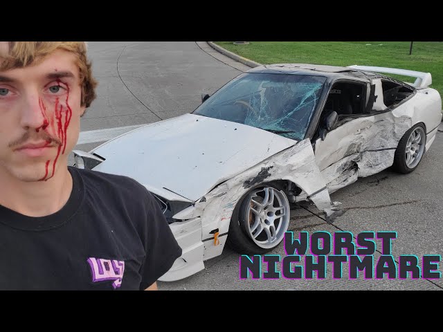 Mint 240sx Crashed (How it happened) - YouTube