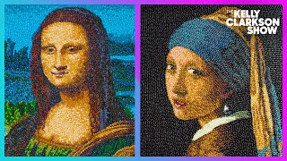 Viral Jelly Bean Artist Unveils Incredible Portrait Of Kelly!
