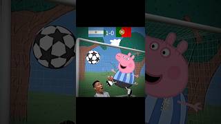 Ronaldo and Messi Plays Football With Peppa Pig #shorts #footballshorts #edit #viral #fyp