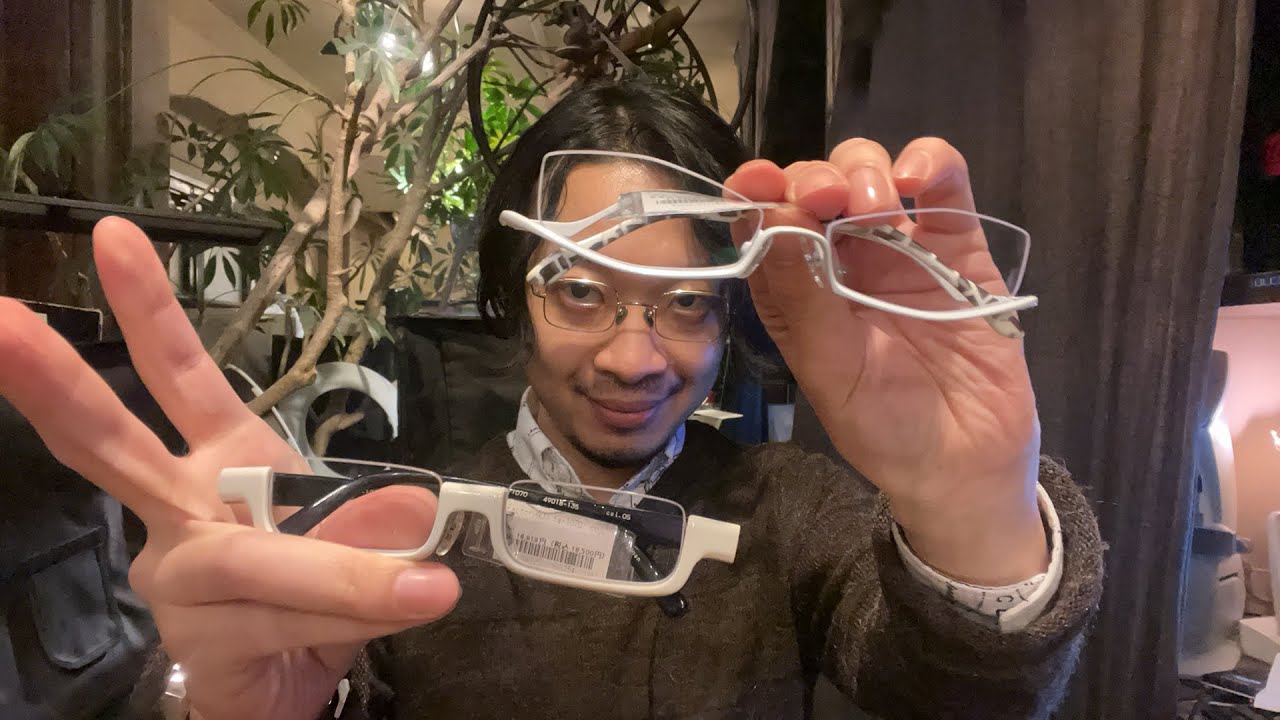 本日の銀座店 アンダーリムの眼鏡を掛け比べ 少し雑談 - YouTube