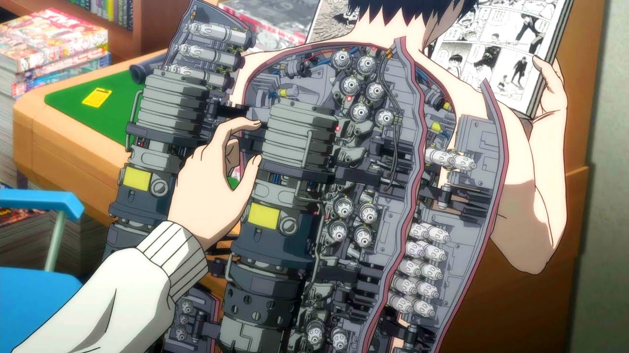 He Evolves into a Mechanical Weapon After Struck by Alien Ship | Anime ...