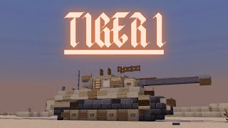 Minecraft: How to build a Tank in Minecraft (Tiger I) Minecraft Tank Tutorial